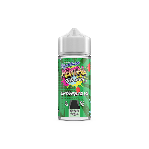 Signature Mental Bar 100ml 0mg Shortfill Vape Juice [50VG/50PG]