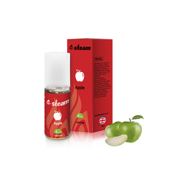 A-Steam Fruit Flavours 10ml 12mg Vape Juice [50VG/50PG]