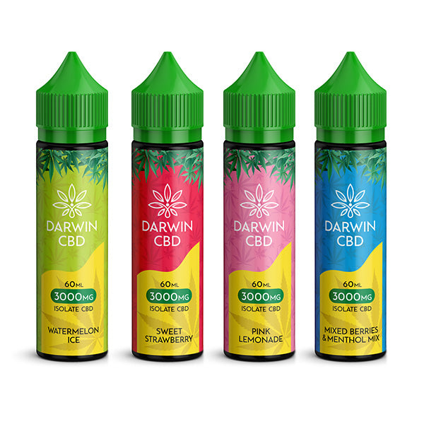 Darwin 3000mg CBD Isolate Vape Juice 60ml [70VG/30PG]