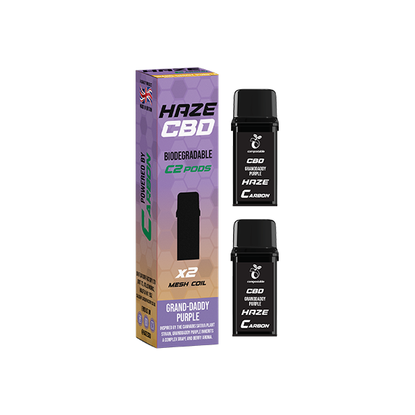 HAZE CBD 500mg Biodegradable Vape Pods - 2ml