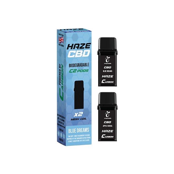 HAZE CBD 500mg Biodegradable Vape Pods - 2ml