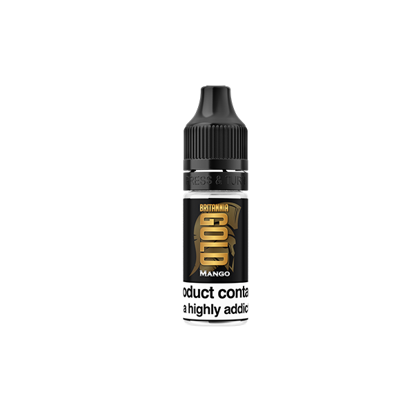 Britannia Gold 10ml 12mg Vape Juice [40VG/60PG]