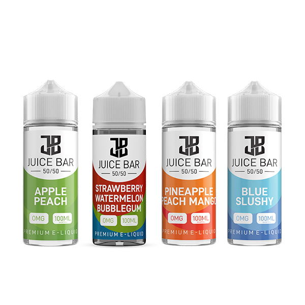 Juice Bar 100ml 0mg Shortfill Vape Juice [50VG/50PG]