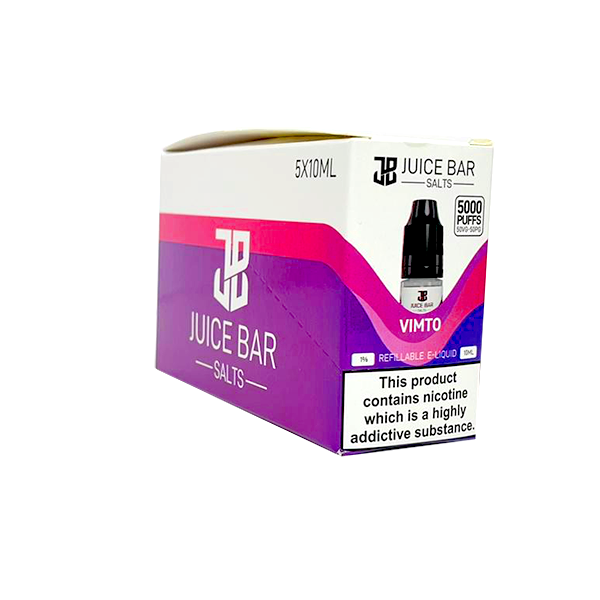 Juice Bar 20mg Nic Salts 10ml [50VG/50PG] - Pack of 5