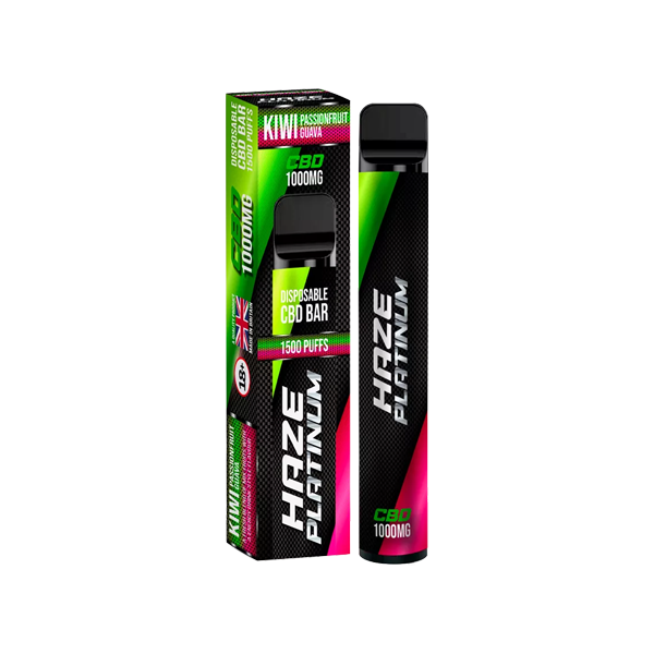 Haze Platinum 1000mg CBD Disposable Vape