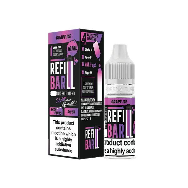 Bar Salts 10mg Nic Salts 10ml [50VG/50PG]