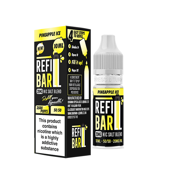 Bar Salts 20mg 10ml Nic Salts [50VG/50PG]