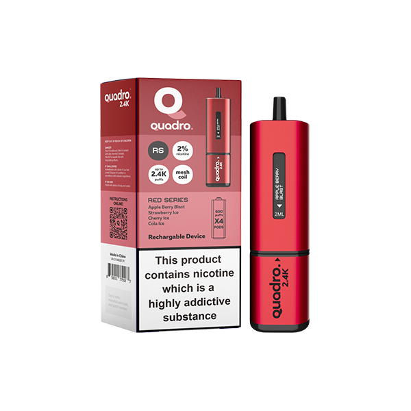 Quadro 20mg 2.4K Pod Vape 2400 Puffs