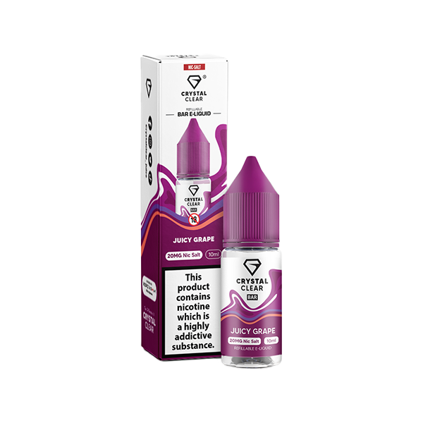 Crystal Clear 10mg Nic Salts 10ml [50VG/50PG]