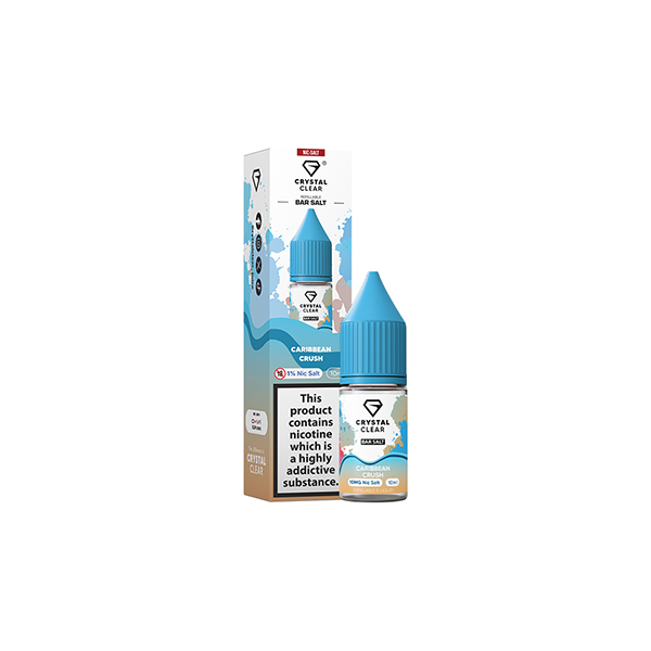 Crystal Clear 10mg Nic Salts 10ml [50VG/50PG]