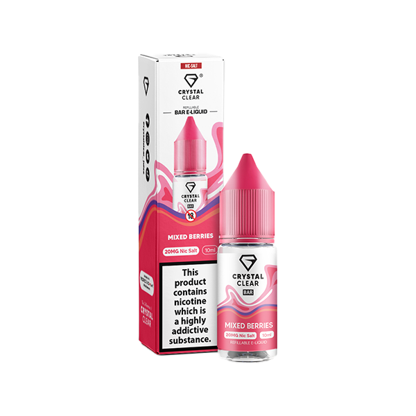 Crystal Clear 10mg Nic Salts 10ml [50VG/50PG]