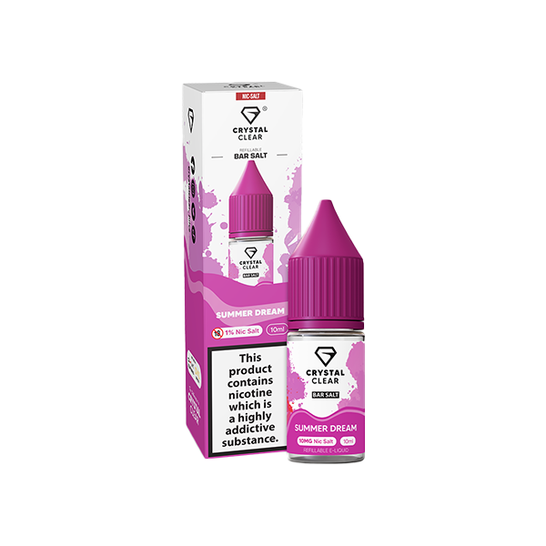 Crystal Clear 10mg Nic Salts 10ml [50VG/50PG]