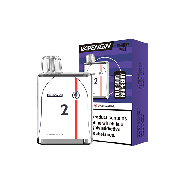 Vapengin Mercury Euro 2024 Disposable Vape 20mg [70VG/30PG]