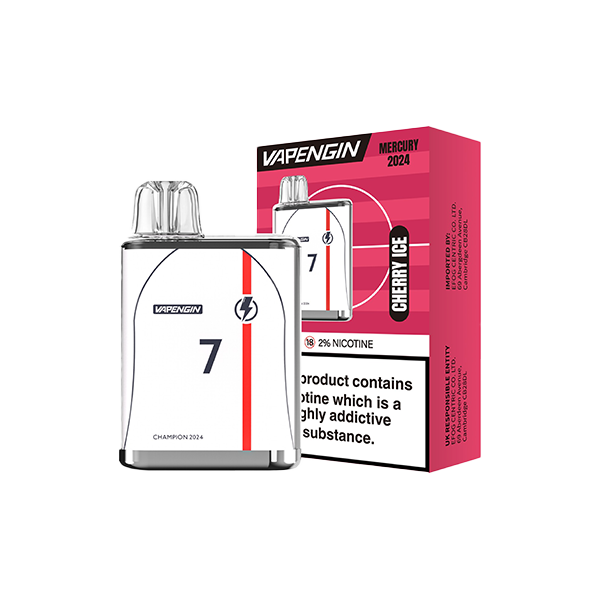 Vapengin Mercury Euro 2024 Disposable Vape 20mg [70VG/30PG]