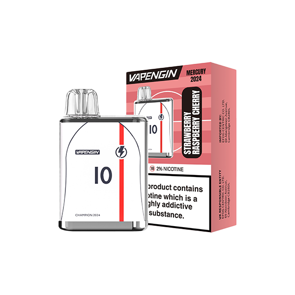 Vapengin Mercury Euro 2024 Disposable Vape 20mg [70VG/30PG]