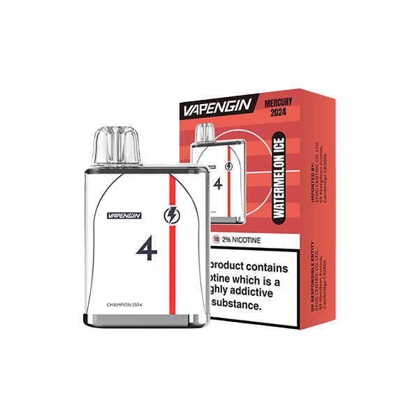 Vapengin Mercury Euro 2024 Disposable Vape 20mg [70VG/30PG]
