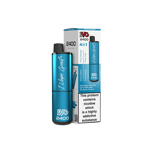 I VG 2400 Disposable Vape 20mg Salt Nicotine 2400 Puffs