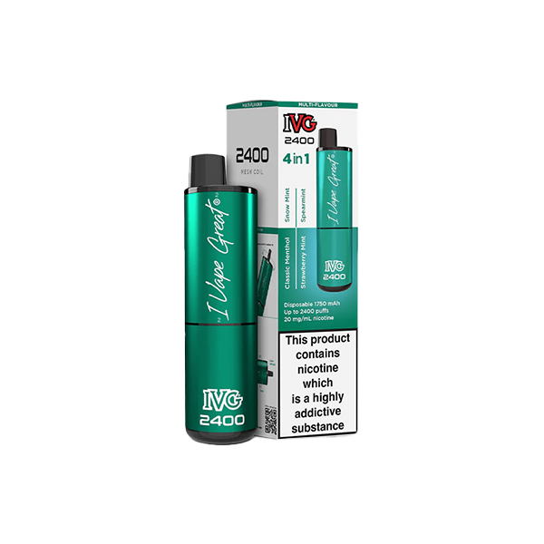 I VG 2400 Disposable Vape 20mg Salt Nicotine 2400 Puffs