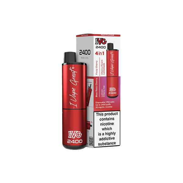 I VG 2400 Disposable Vape 20mg Salt Nicotine 2400 Puffs