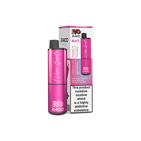 I VG 2400 Disposable Vape 20mg Salt Nicotine 2400 Puffs