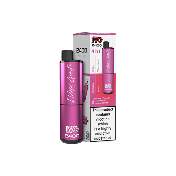 I VG 2400 Disposable Vape 20mg Salt Nicotine 2400 Puffs