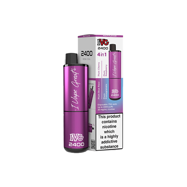 I VG 2400 Disposable Vape 20mg Salt Nicotine 2400 Puffs