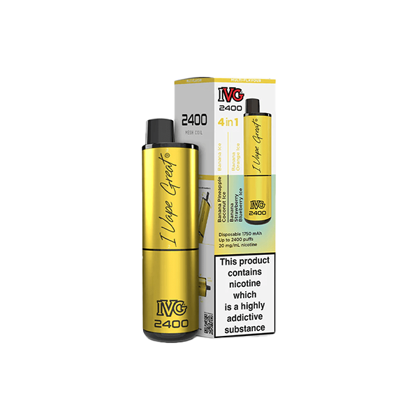 I VG 2400 Disposable Vape 20mg Salt Nicotine 2400 Puffs