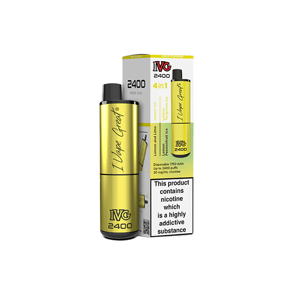 I VG 2400 Disposable Vape 20mg Salt Nicotine 2400 Puffs