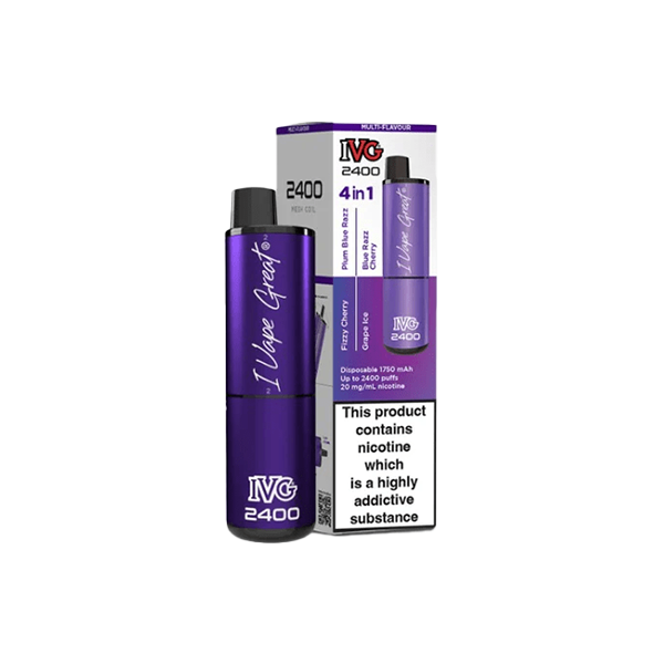 I VG 2400 Disposable Vape 20mg Salt Nicotine 2400 Puffs