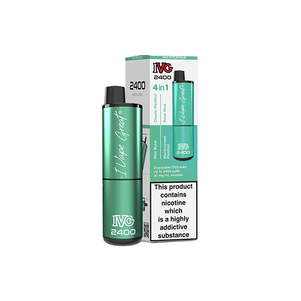 I VG 2400 Disposable Vape 20mg Salt Nicotine 2400 Puffs