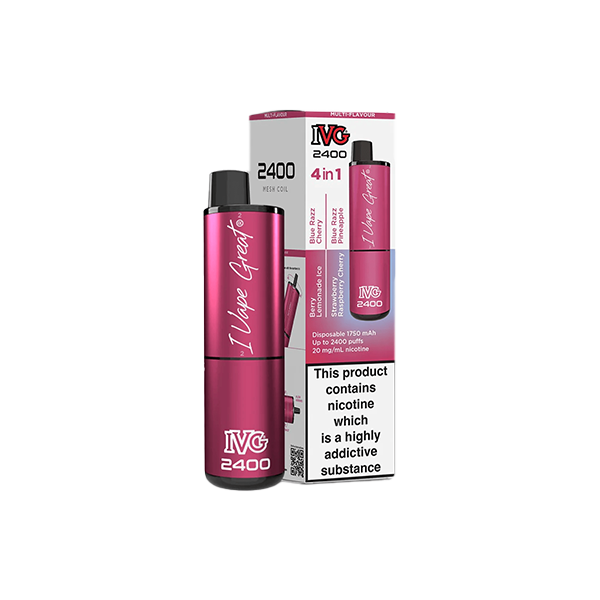 I VG 2400 Disposable Vape 20mg Salt Nicotine 2400 Puffs
