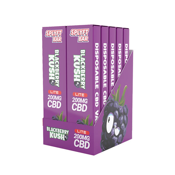 SPLYFT 200mg Full Spectrum CBD Disposable Vape - 12 Flavours