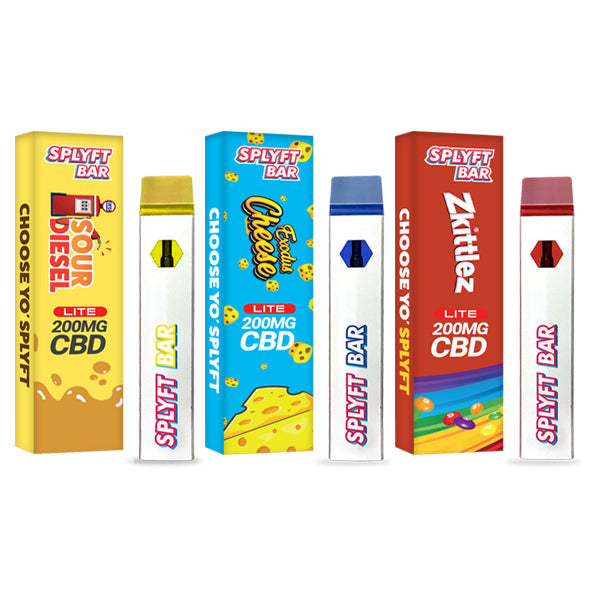 SPLYFT 200mg Full Spectrum CBD Disposable Vape - 12 Flavours