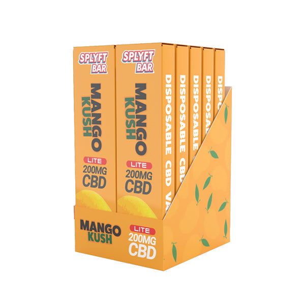 SPLYFT 200mg Full Spectrum CBD Disposable Vape - 12 Flavours
