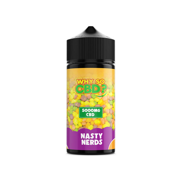 Why So CBD 120ml 5000mg Full Spectrum CBD Vape Juice [100VG]