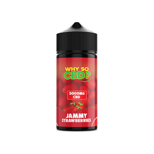 Why So CBD 120ml 5000mg Full Spectrum CBD Vape Juice [100VG]
