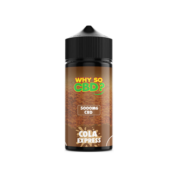 Why So CBD 120ml 5000mg Full Spectrum CBD Vape Juice [100VG]