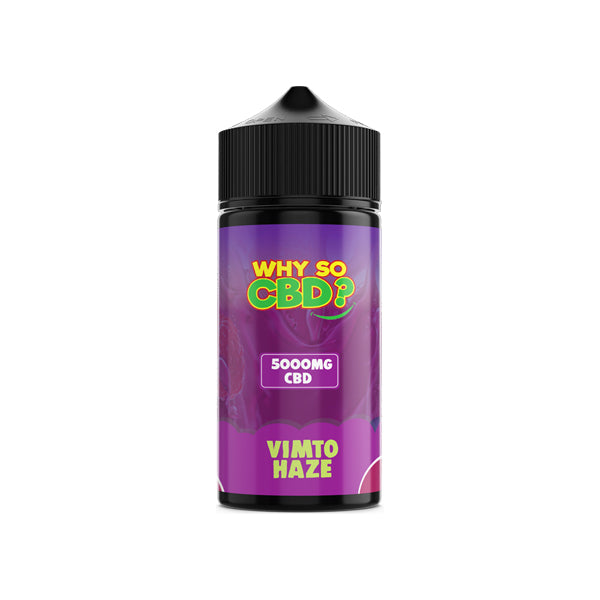 Why So CBD 120ml 5000mg Full Spectrum CBD Vape Juice [100VG]