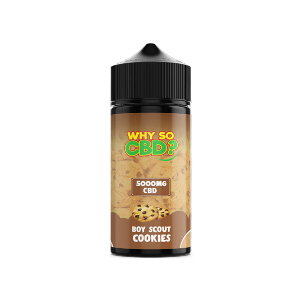 Why So CBD 120ml 5000mg Full Spectrum CBD Vape Juice [100VG]