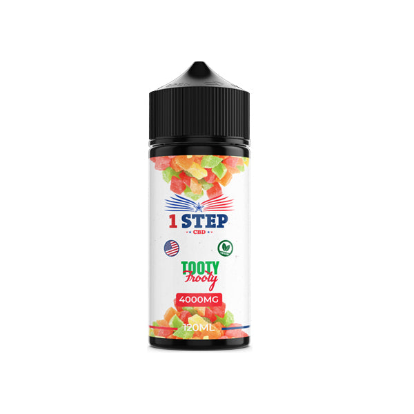 1 Step CBD 4000mg 120ml Organic Hemp Lab-Tested CBD Vape Juice [80VG/20PG]