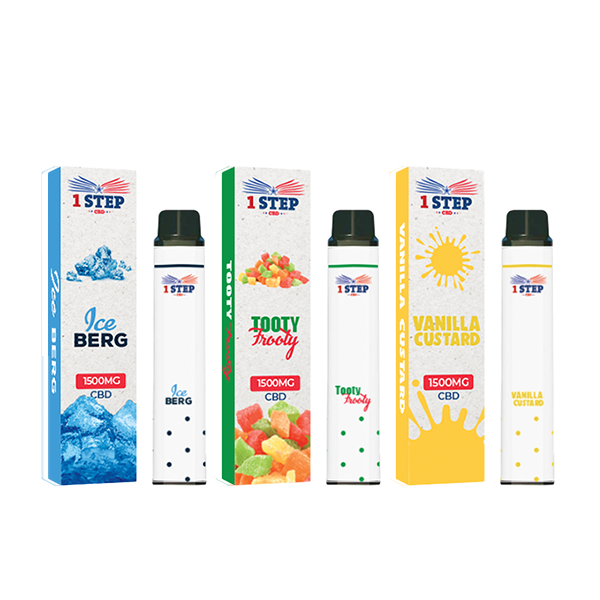 1 Step CBD 1500mg Broad Spectrum Vape 8ml