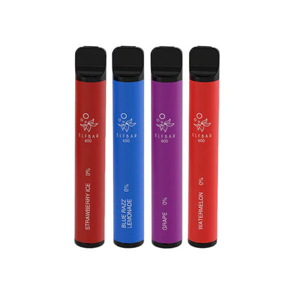0mg ELF Bar 600 Disposable Vape Pod 600 Puffs [15 Flavours] - vape store