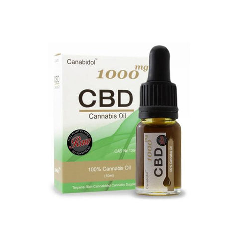 Canabidol 1000mg CBD Raw Cannabis Oil Drops 10ml - vape store