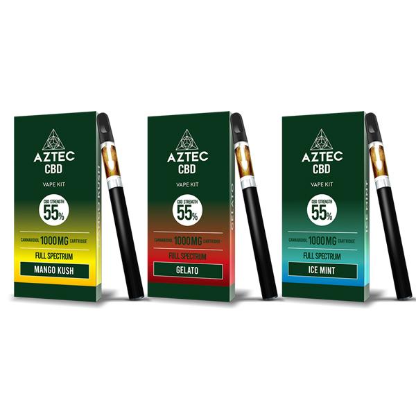 Aztec CBD 1000mg Vape Kit - 1ml - vape store