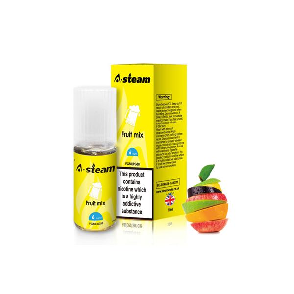 A-Steam Fruit Flavours 12MG 10ml (50VG/50PG) - vape store