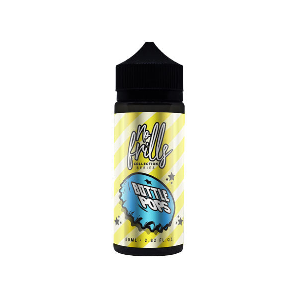 No Frills Collection Bottle Pops 80ml Shortfill 0mg (80VG/20PG) - vape store