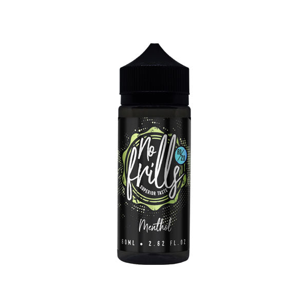 No Frills Originals 80ml 0mg Shortfill Vape Juice [80VG/20PG]
