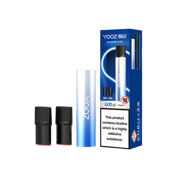 Yooz 20mg Mini Rechargeable Vape + 2x 600 Puff Pods