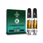 Aztec CBD 2 x 1000mg Cartridge Kit - 1ml - vape store