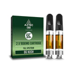 Aztec CBD 2 x 1000mg Cartridge Kit - 1ml - vape store